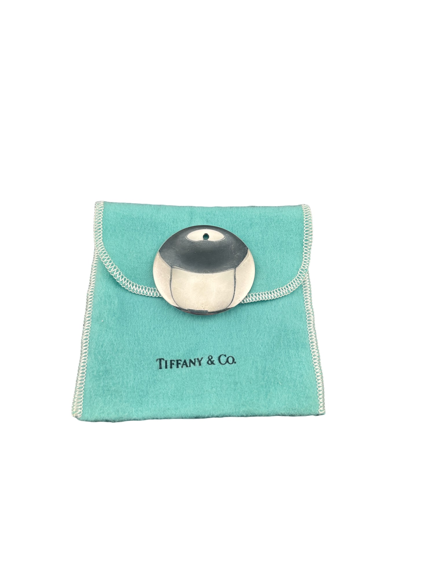 Tiffany & Co. Elsa Perretti Sterling Silver Disk Necklace Pendant: PLEASE READ: in house shipping within the US If you win this item, please select self arranged for in house shipping when paying invoice Tiffany & Co. Elsa Perretti Sterling Silver Disk Necklace