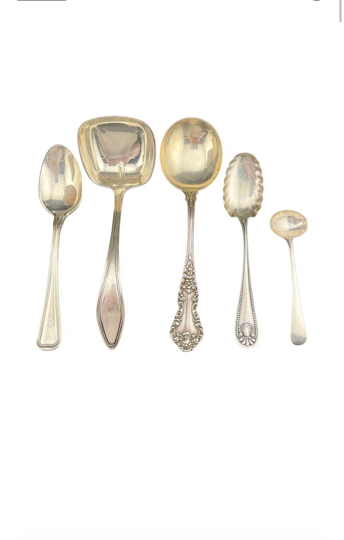 Lot of Various Sterling Silver Spoons (1 of 7)