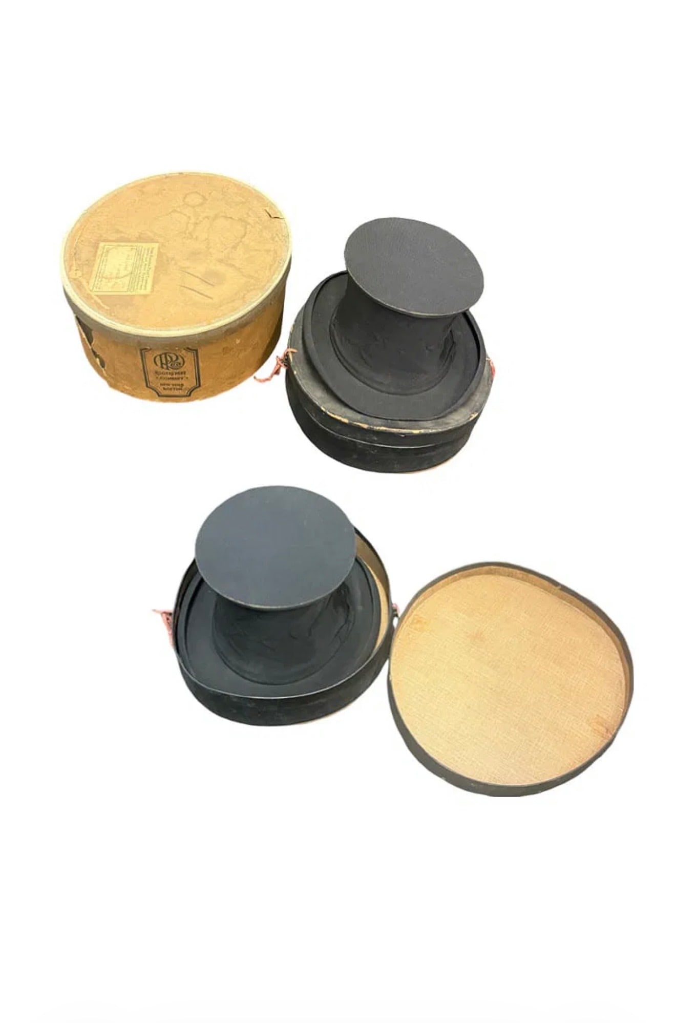 Antique Lot of Two Top Hats - Rogers Peet & Co and Balch Price Co Folding (1 of 8)