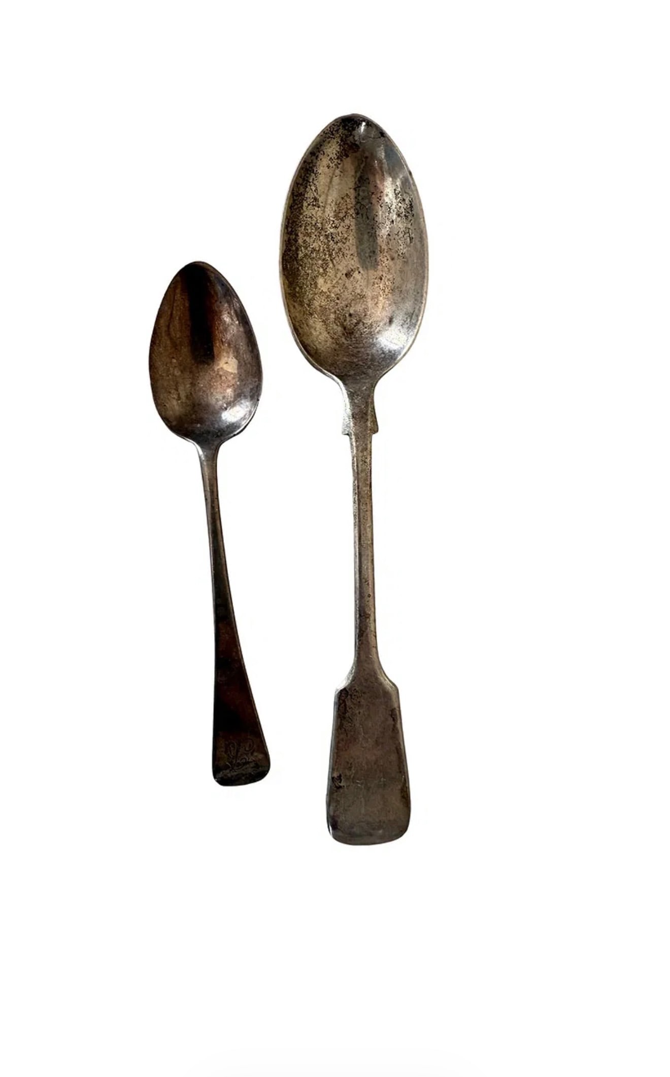 Sterling Silver IWB and John Round and Son Antique Fiddle Spoons (1 of 4)