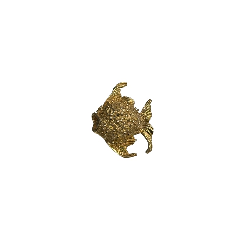 Frank J. Golden 14K Fish Pin Brooch: PLEASE READ: in house shipping within the US If you win this item, please select self arranged for in house shipping when paying invoice 1" 4 grams