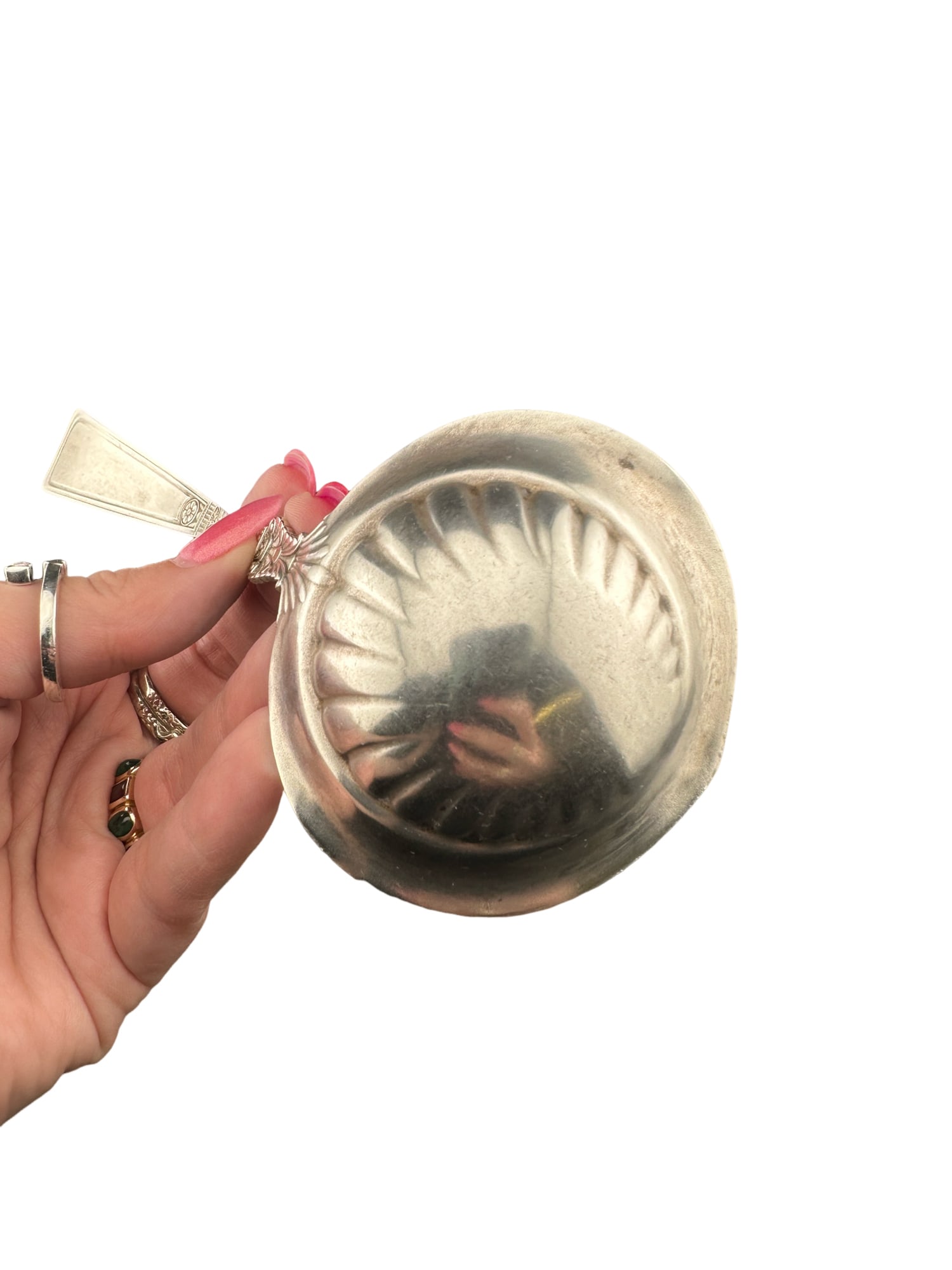 Gorham 1880 Ladle Empress Pattern Solid Sterling Silver Soup Antique - 3