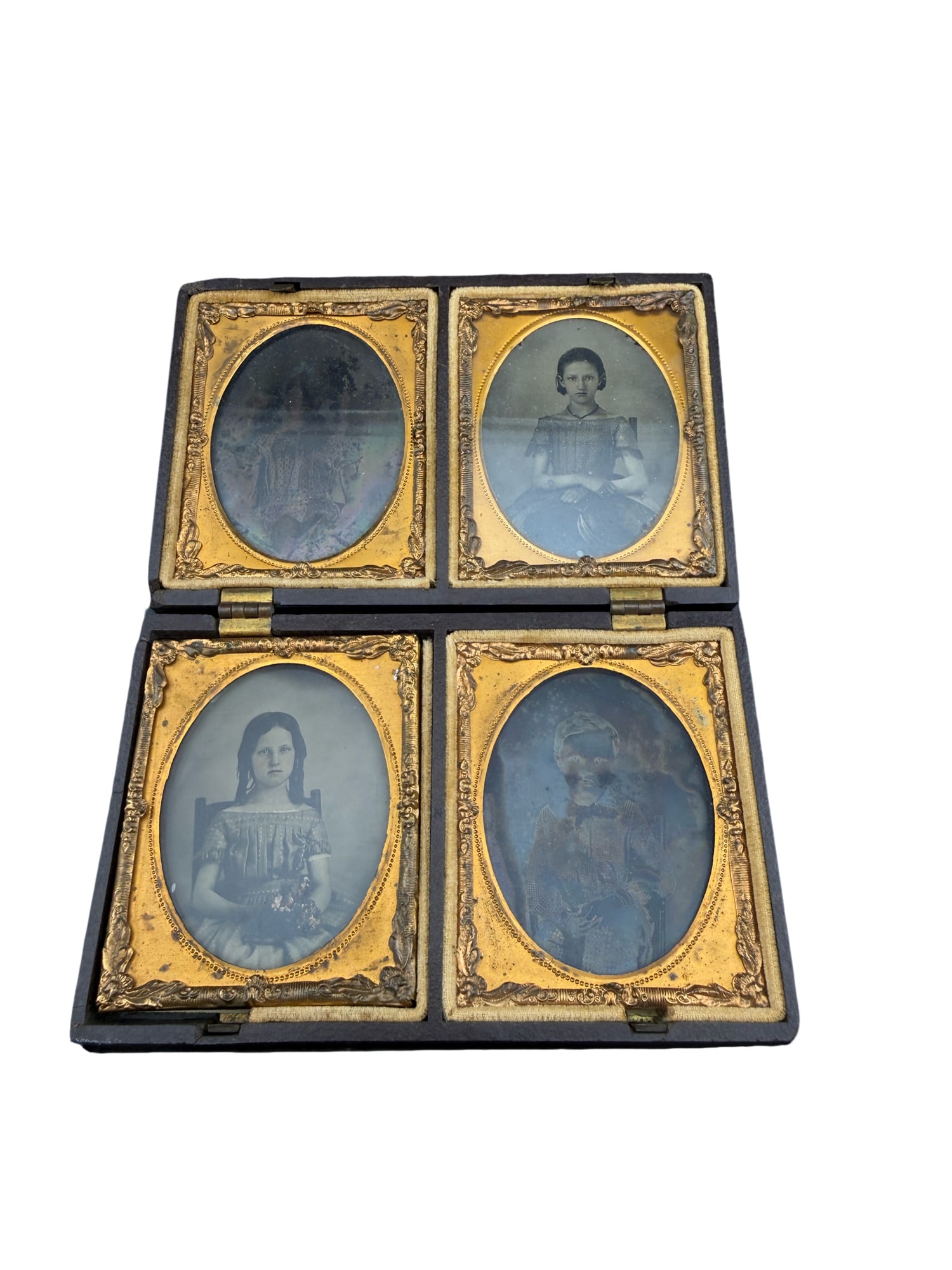 Tintype and Ambrotype Antique Framed Photographs Gutta Percha (1 of 12)