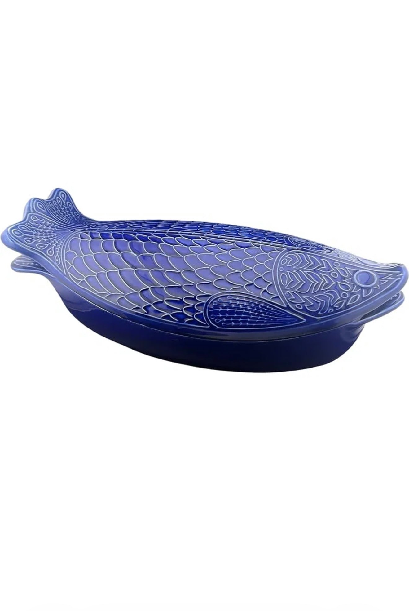 Large Ceramic Blue Fish From Environmental Ceramics Inc. - 1966: **OUT OF HOUSE SHIPPING Large Ceramic Blue Fish From Environmental Ceramics Inc. - 1966 5.75”H x 16”L x 9”W