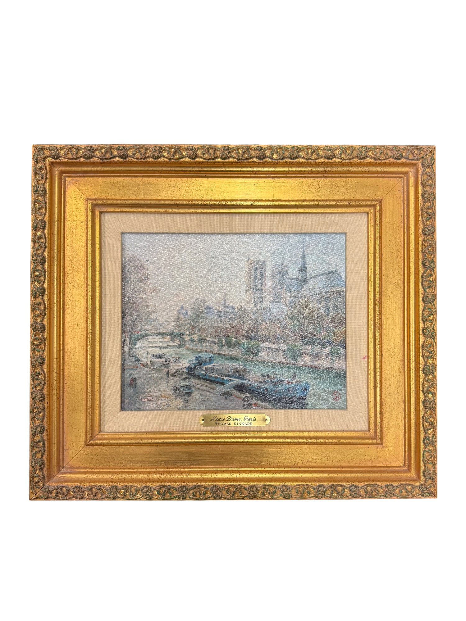 "Notre Dame, Paris" by Thomas Kinkade Offset Lithograph 443/550 with COA (1 of 6)