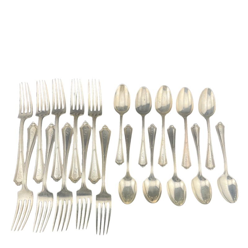 Gorham Plymouth Pattern Sterling Silverware Set - 20 pieces (1 of 3)