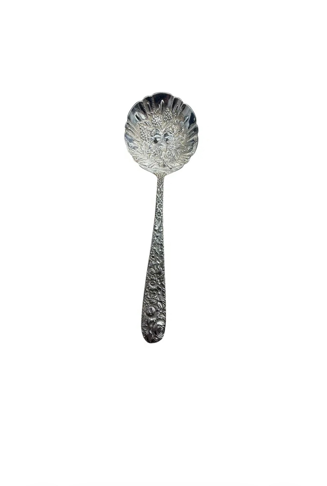 Kirk & Son Sterling Silver Repousse Berry Spoon (1 of 3)