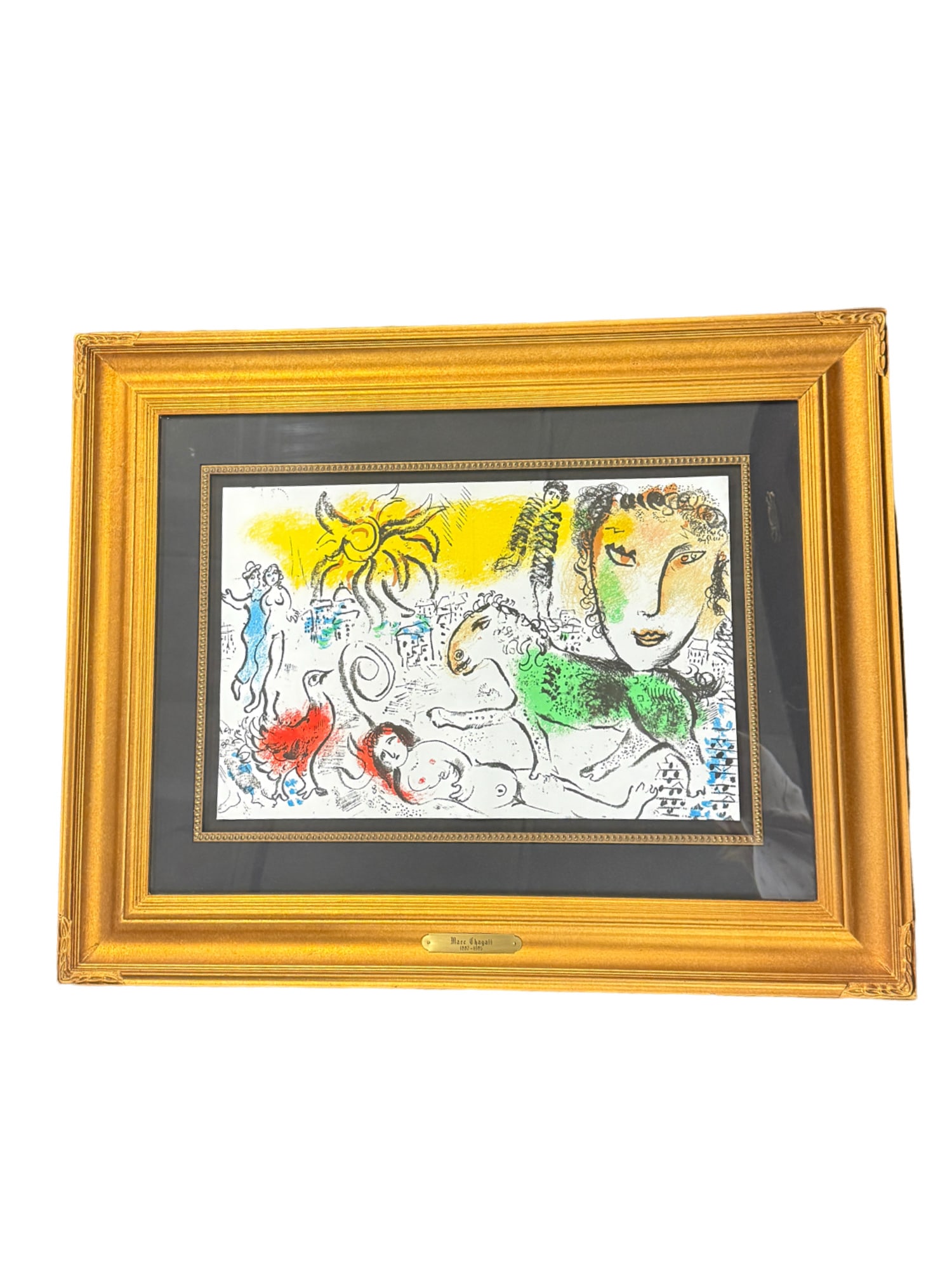 Marc Chagall "Homecoming" Framed Lithograph with COA (1 of 7)