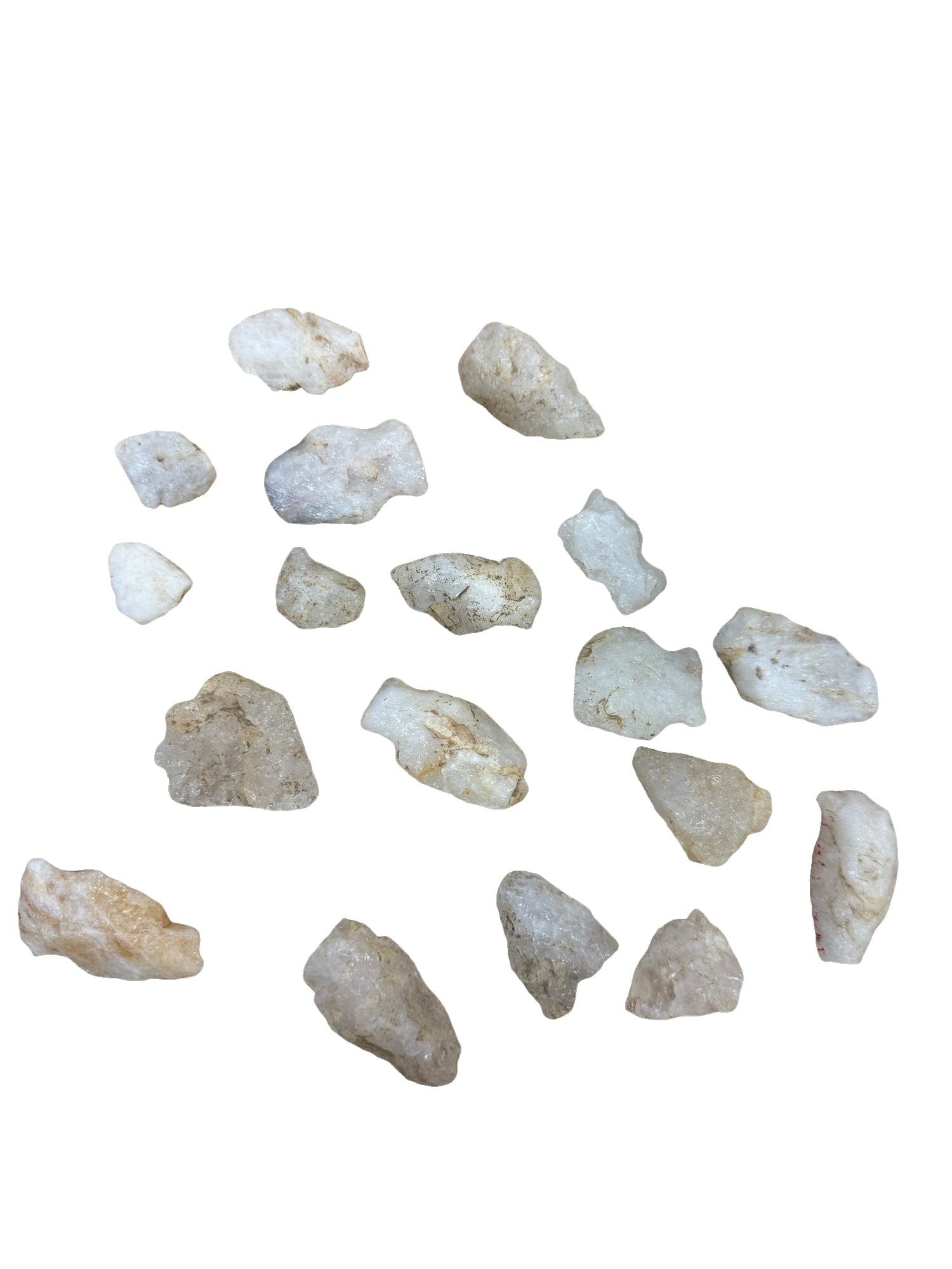 Lot of 18 Quartz Arrowheads Found in South Carolina (1 of 3)