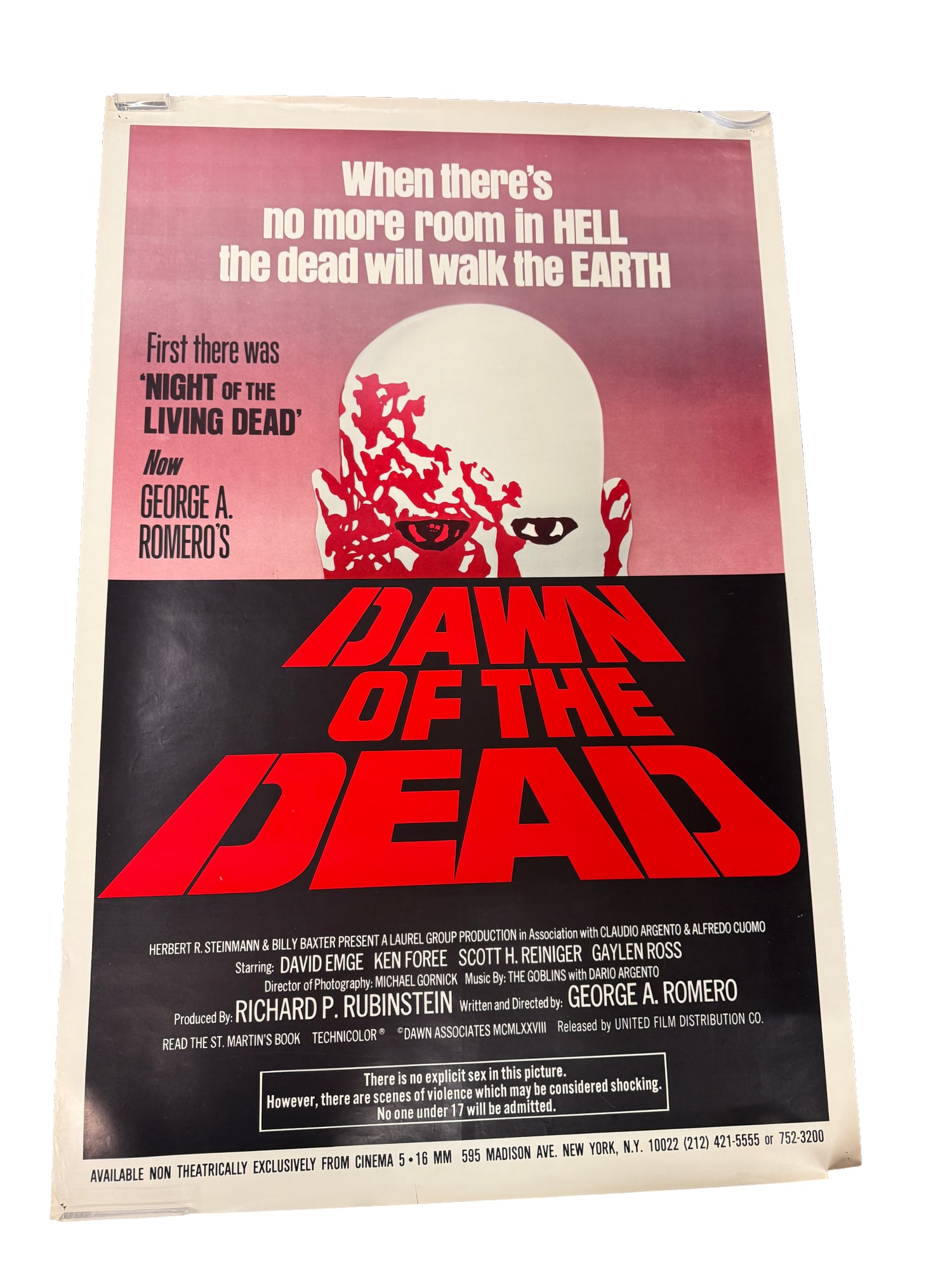 "Dawn of the Dead" Original One Sheet Movie Poster (1 of 7)