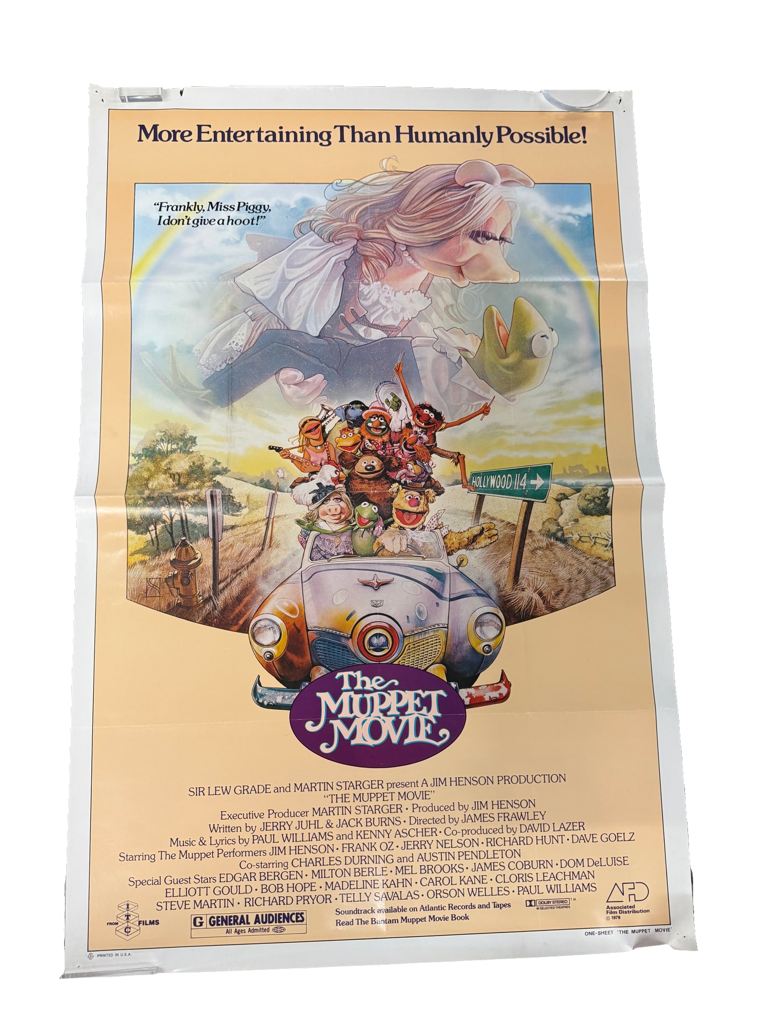 "The Muppets Movie" Original 1979 One Sheet Movie Poster (1 of 7)