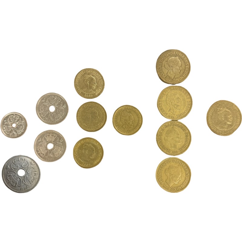 Lot of Denmark Currency Coins - Kroner: PLEASE READ: in house shipping within the US If you win this item, please select self arranged for in house shipping when paying invoice