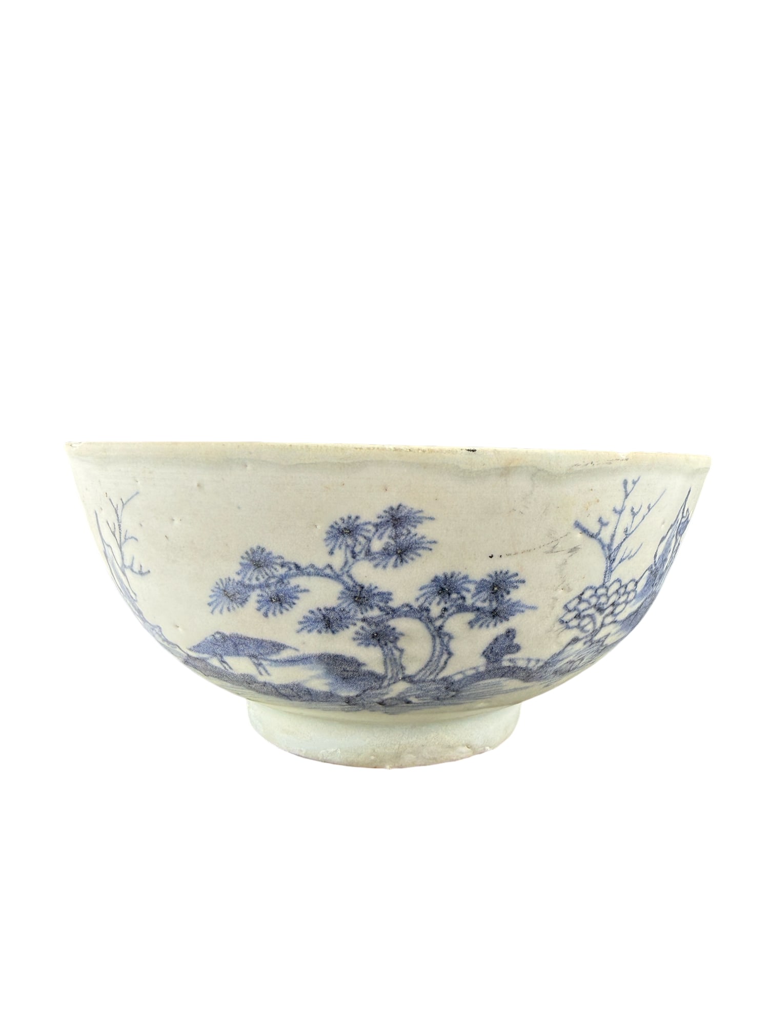 Antique 18th Century Chinese Nanking Cargo Porcelain Bowl - Christies Sticker (1 of 6)