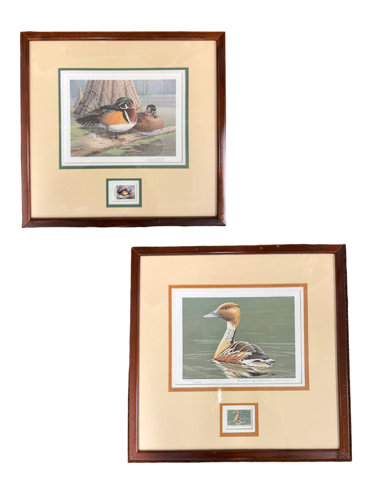 Set of 2 Limited Signed Duck Prints with Federal Stamp by Burton Moore and Daniel Smith (1 of 5)