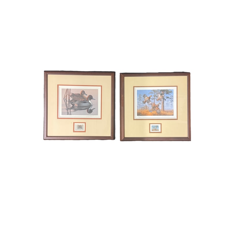 Set 2 Limited Duck Print with Stamps - David A Maass and Phil Scholer (1 of 8)