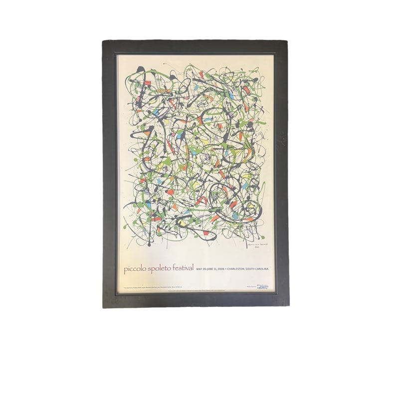 2006 Charleston Piccolo Spoleto Festival Poster - Dennis Orrin Bernard 2000: **OUT OF HOUSE SHIPPING unless you would like it shipped in United States without frame then we can do IN HOUSE shipping please message us frame: 33" x 23"