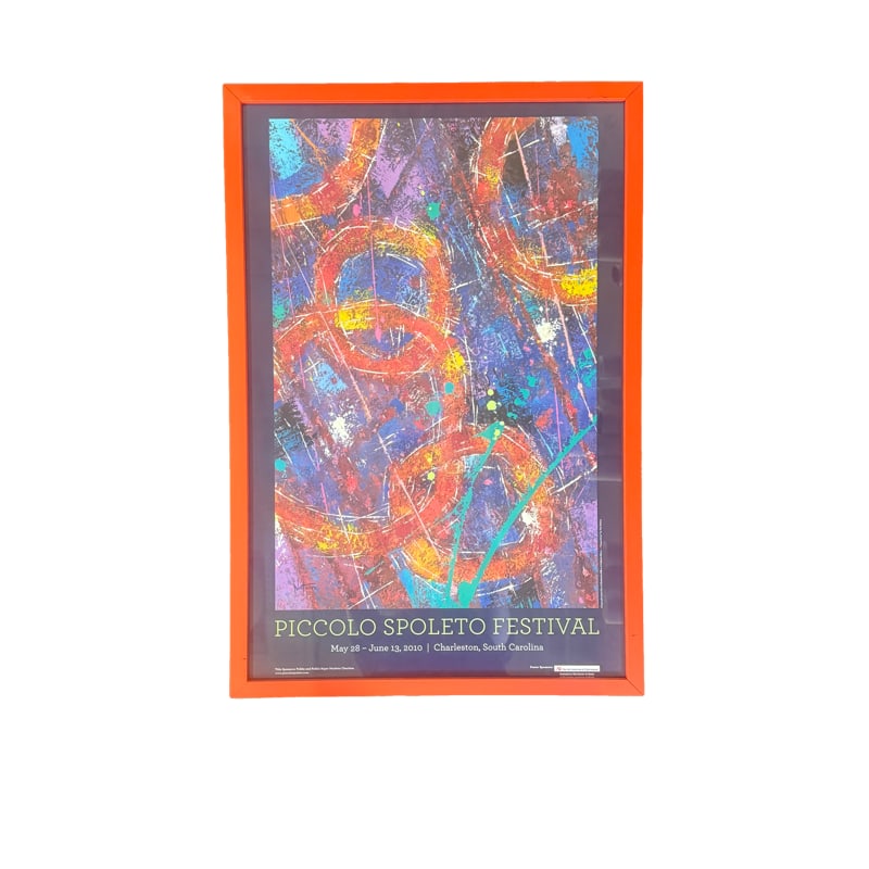 2010 Charleston Piccolo Spoleto Festival Poster - "Connections" by Tate Nation: **OUT OF HOUSE SHIPPING unless you would like it shipped in United States without frame then we can do IN HOUSE shipping please message us 31.25" x 21.25"