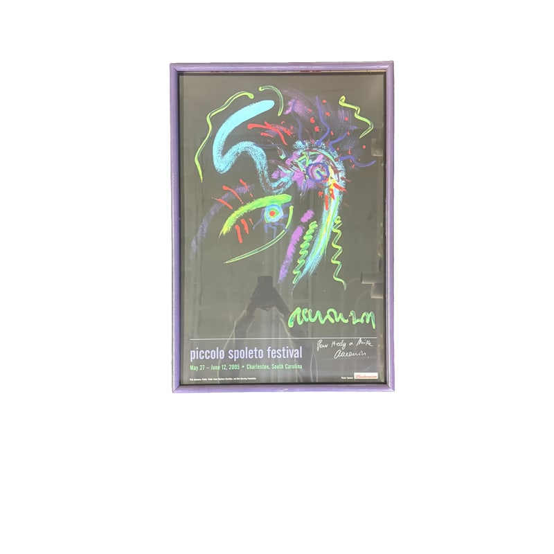 2005 Charleston Piccolo Spoleto Festival Poster - Signed by Bea Aaronson: **OUT OF HOUSE SHIPPING unless you would like it shipped in United States without frame then we can do IN HOUSE shipping please message us 31.25" x 21.25"