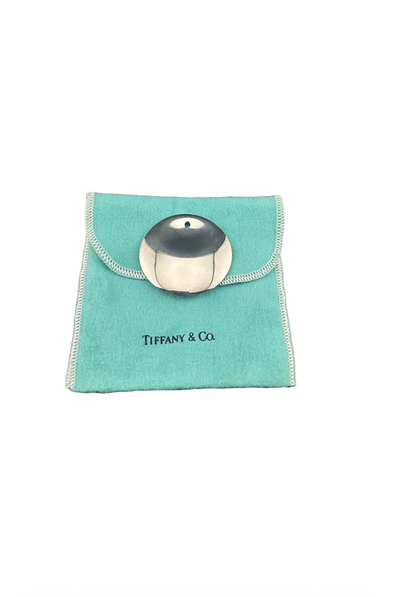 Tiffany & Co. Elsa Perretti Sterling Silver Disk Necklace Pendant (1 of 4)