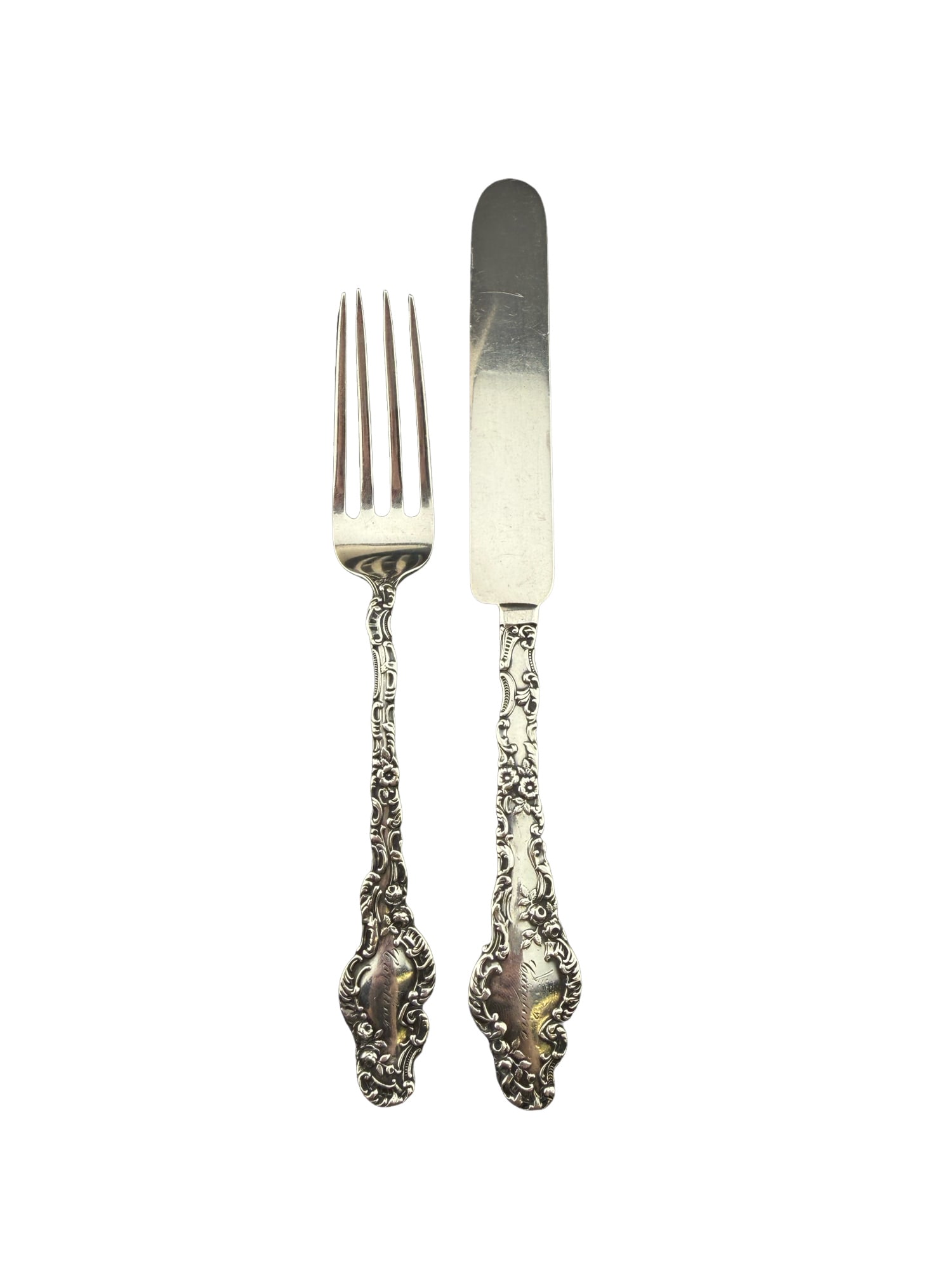 A. Stonewell & Co. Sterling Silver Fork and Butter Knife Set (1 of 6)