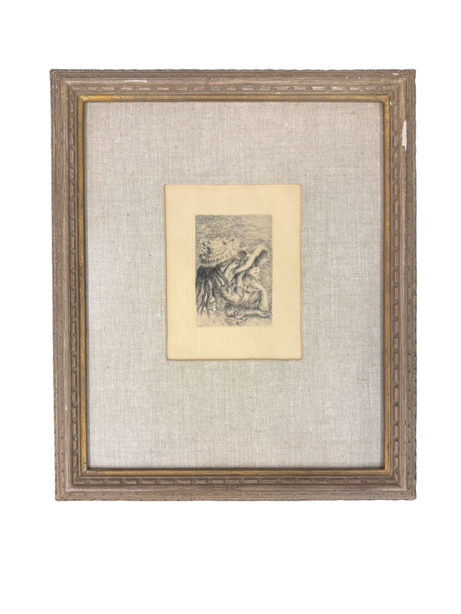 "Le Chapeau Epingle (The Pinned Hat)" by Pierre-Auguste Renoir Etching (1 of 5)