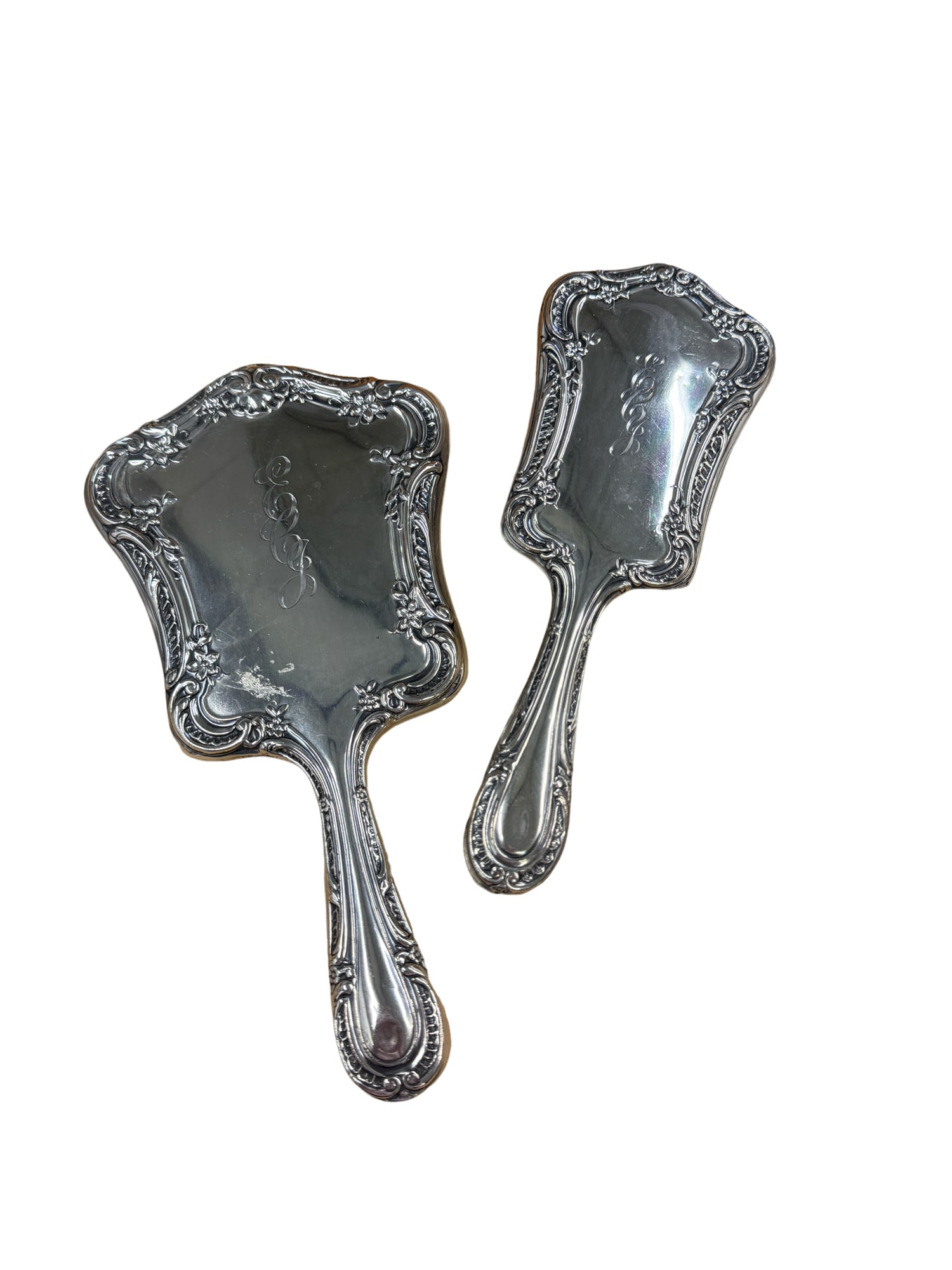 Gorham Sterling Silver Vanity Set with Mirror and Brush (1 of 6)