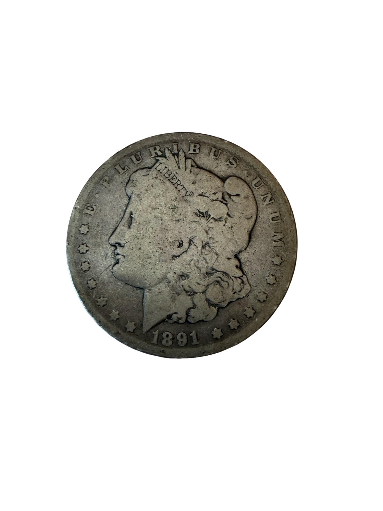 1891 Morgan Silver Dollar - O Mint: PLEASE READ: In house shipping within the US. If you win this item, please select self arranged for in house shipping when paying invoice 1891 Morgan Silver Dollar - O Mint Weight: 25 grams Measuremen