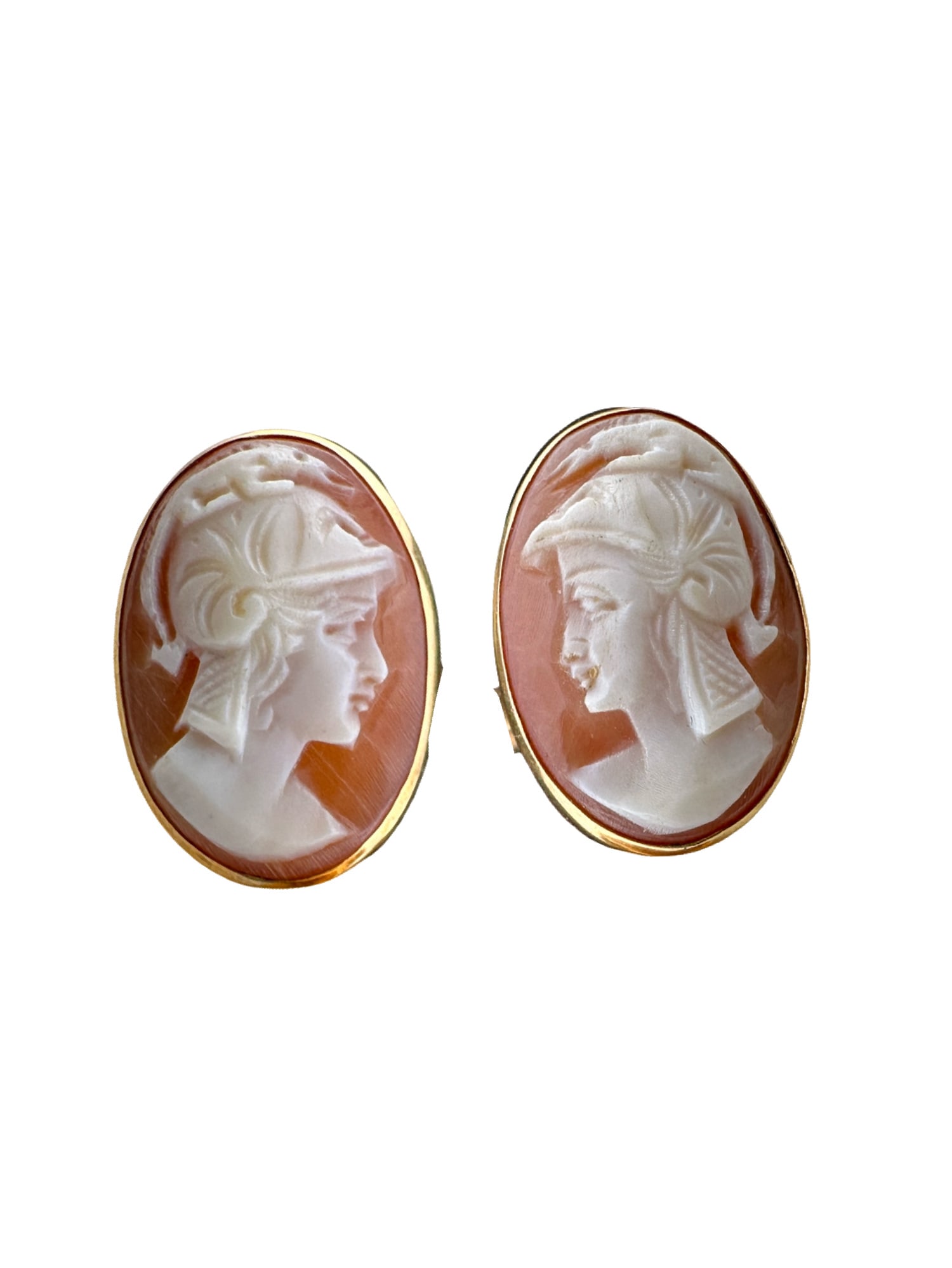 18k Roman Soldier Cameo Cufflinks (1 of 4)