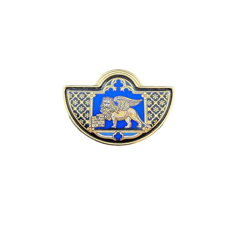 Michaela Frey Wien Signed Brooch enamel- Mythological Lion Design (1 of 3)