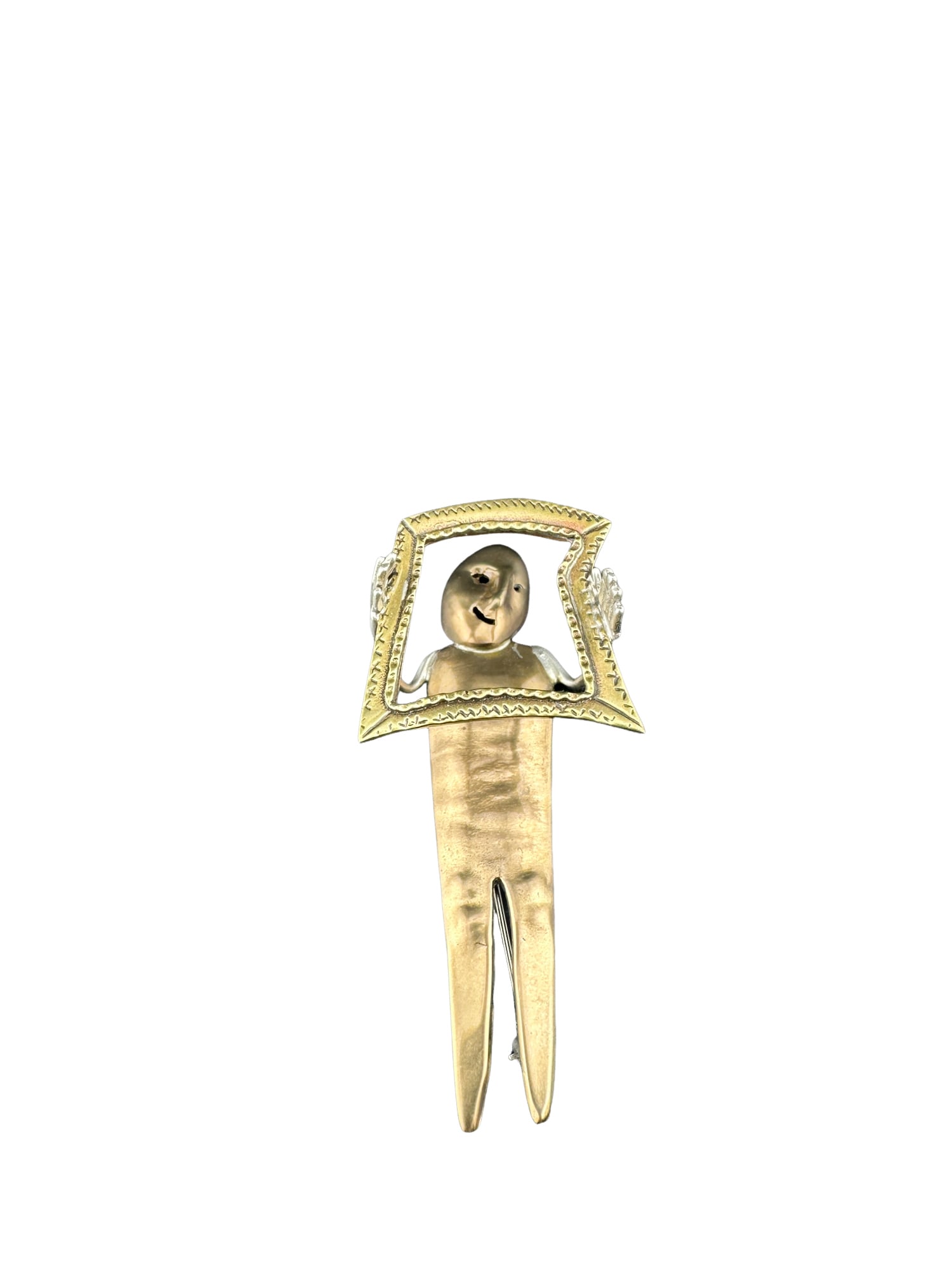 Sharon Seggi | Two-Color Metal Brooch (1 of 7)