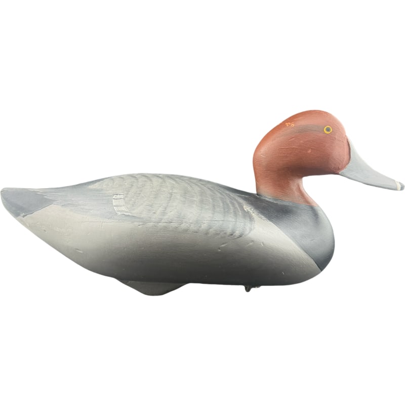 Madison Mitchell Drake Redhead Duck Decoy: PLEASE READ: in house shipping within the US If you win this item, please select self arranged for in house shipping when paying invoice Hand carved and painted by Madison Mitchell 9" x 14" x 7"