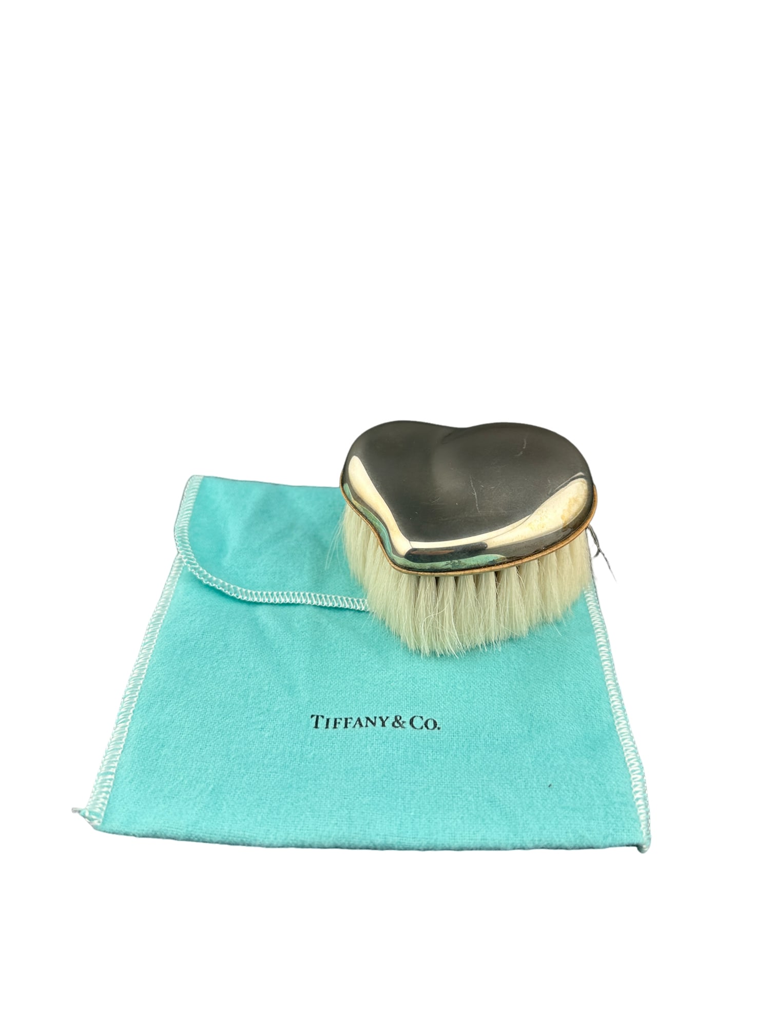 Tiffany & Co. Elsa Peretti Sterling Silver Heart Baby Brush (1 of 6)