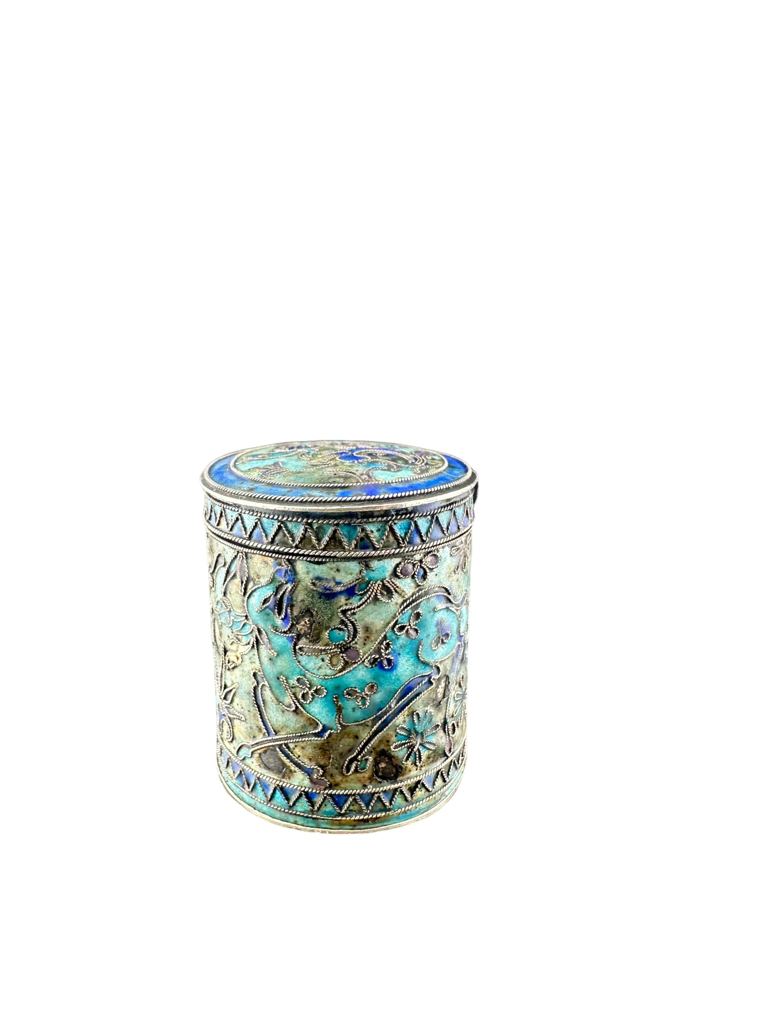 Antique Chinese Cloisonné Enamel Opium Box stamped: PLEASE READ: in house shipping within the US If you win this item, please select self arranged for in house shipping when paying invoice Antique Chinese cloisonné enamel miniature covered box, often 