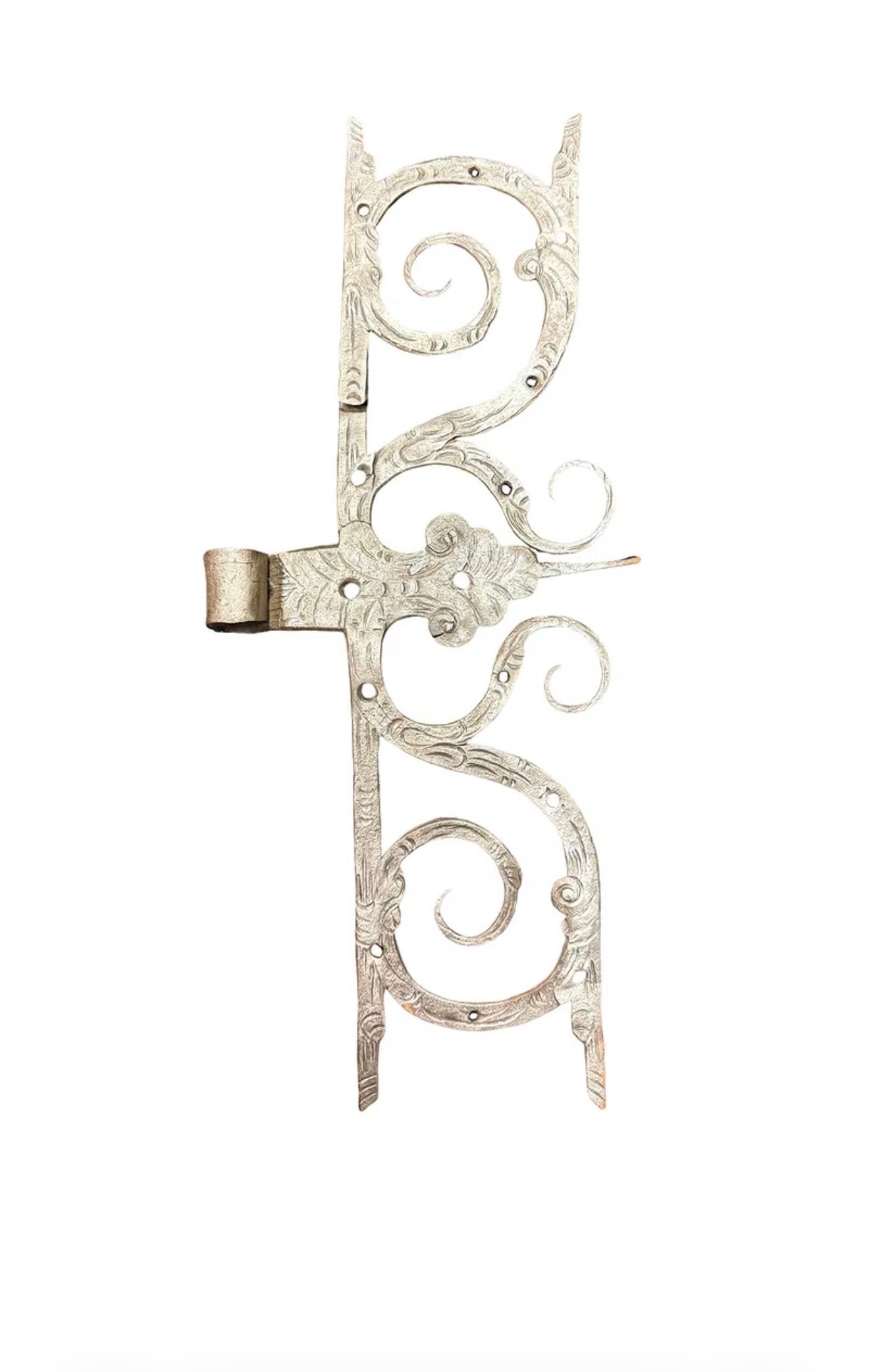 Antique Wrought Iron Door Hinge (1 of 5)