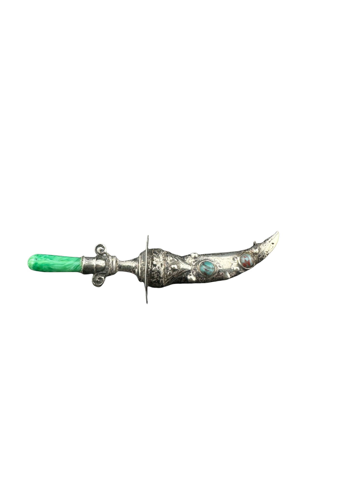 Vintage Signed Brookraft Dagger Brooch Pin – Sterling Silver: PLEASE READ:In house shipping within the US. If you win this item, please select self arranged for in house shipping when paying invoice A striking vintage signed Brookraft dagger brooch . This beauti