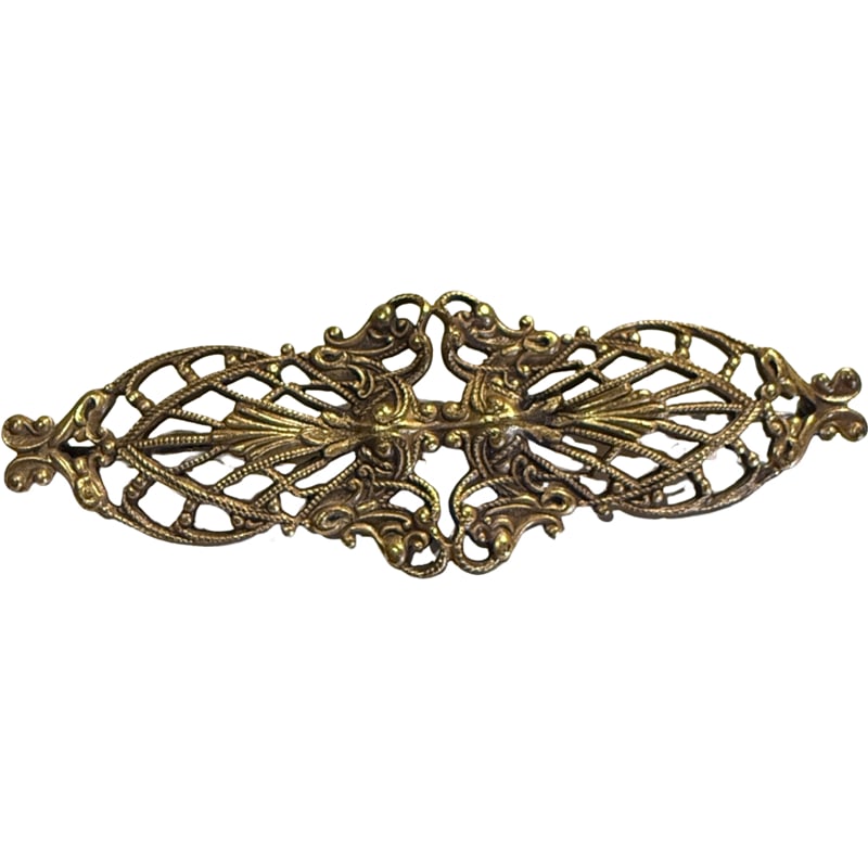 Vintage Art Nouveau Joseff Of Hollywood Brooch: PLEASE READ: in house shipping within the US If you win this item, please select self arranged for in house shipping when paying invoice 3"L x 1"W 7.3 grams