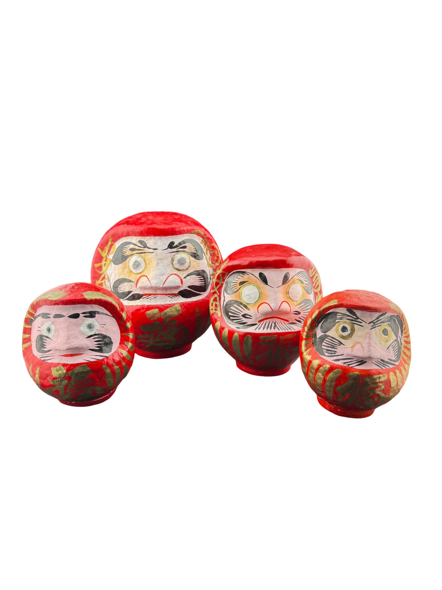 Japanese Red Daruma Head Good Luck Doll (1 of 10)