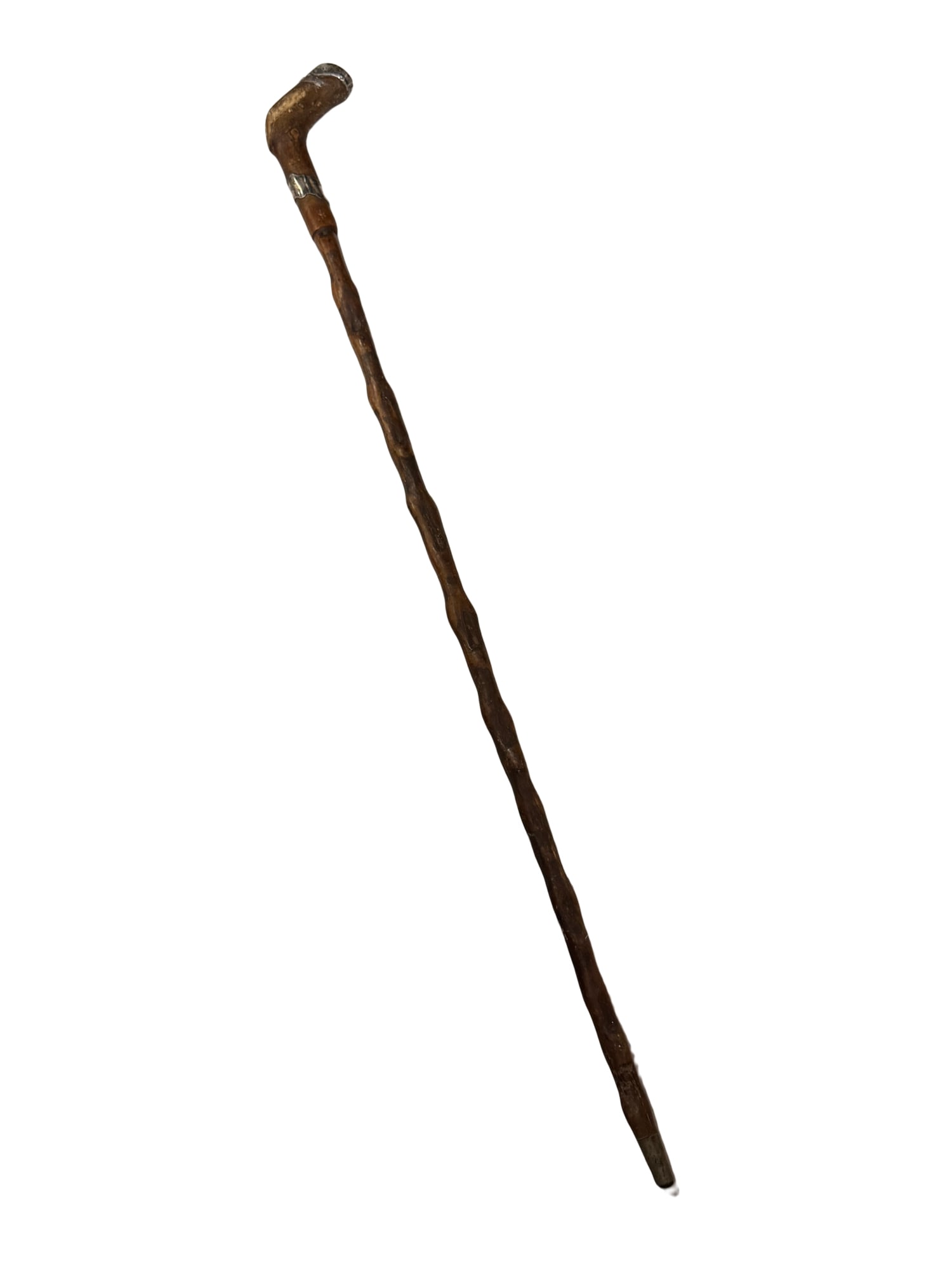 Lyon Maker Monogrammed Solid Silver Walking Cane - 3