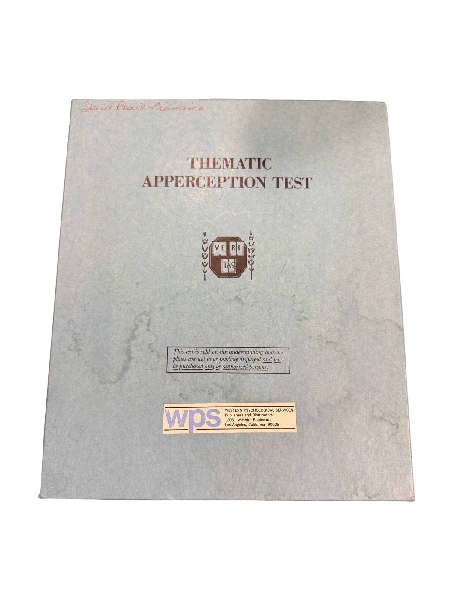 1943 Thematic Apperception Test - Original Box, Photos, and Manual (1 of 5)