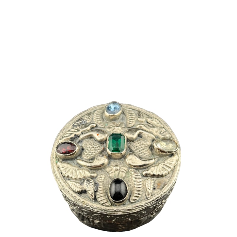 Egyptian Revival Style Trinket Box - Stones / Sphinx (1 of 5)