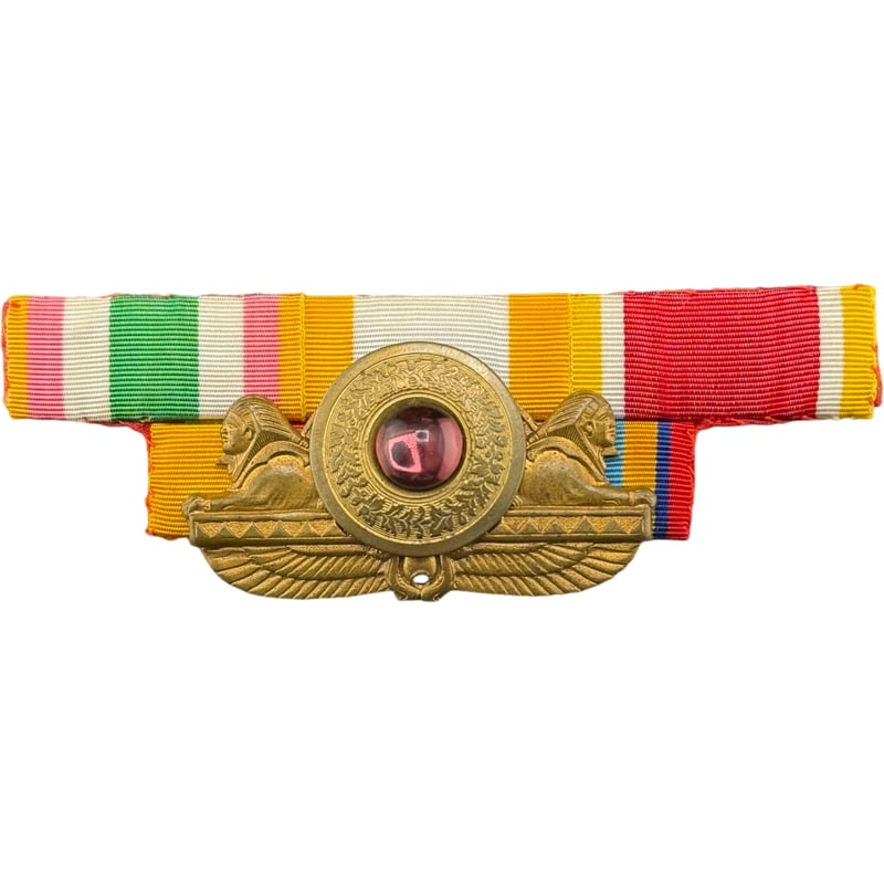 Vintage Egyptian Gods Sphinx Ribbon Bar Pin: PLEASE READ: in house shipping within the US If you win this item, please select self arranged for inhouse shipping when paying invoice Vintage Egyptian Gods Sphinx Ribbon Bar Pin 3.5" x 2.5"