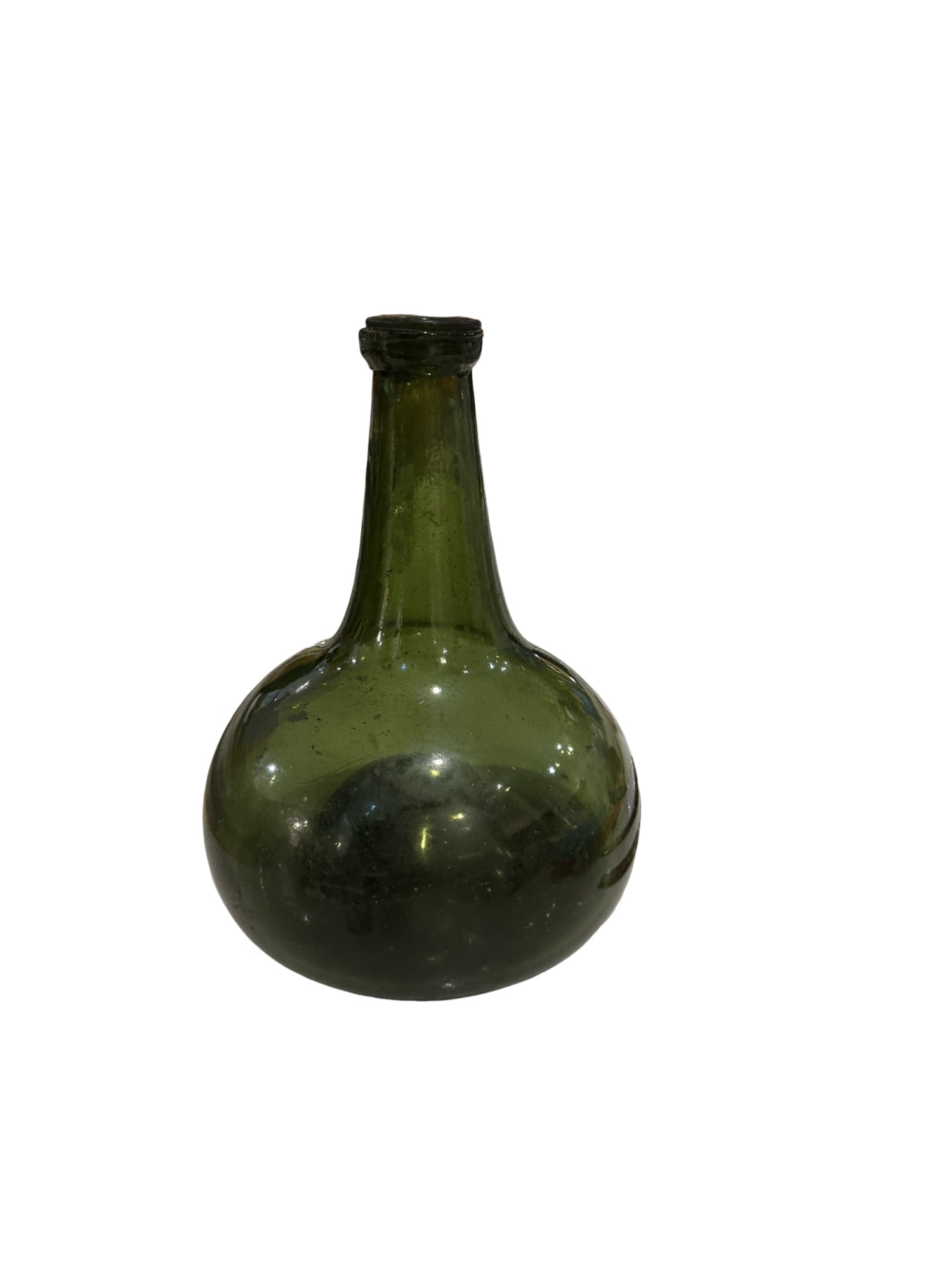 Antique 17th/18th Century Dutch Onion Blown Glass Bottle Pontil (1 of 7)