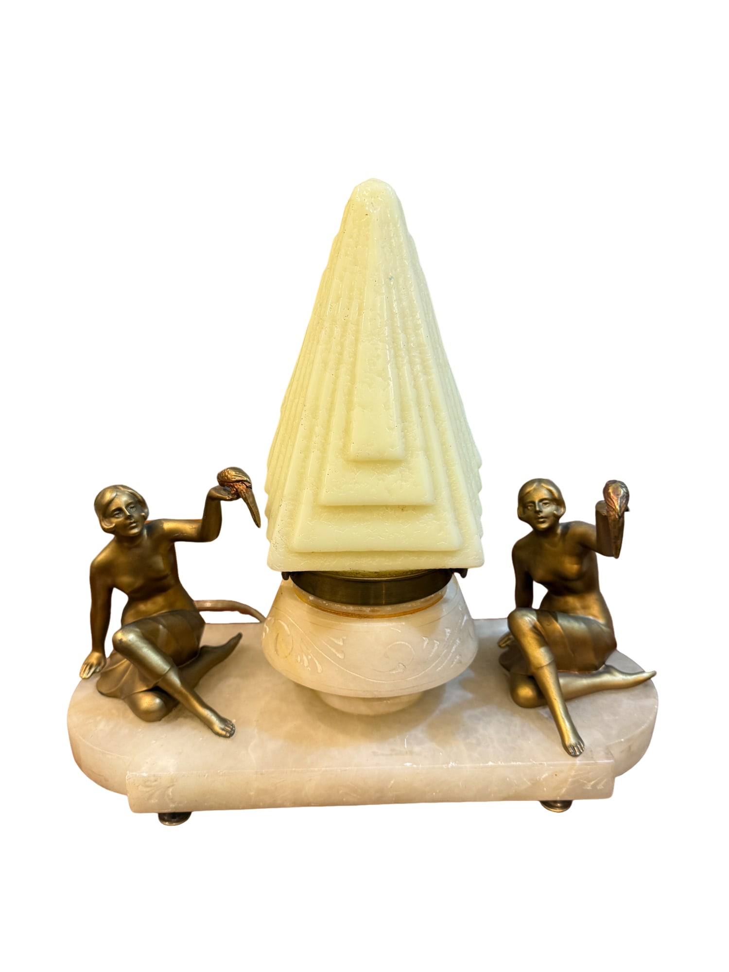 MCM Art Deco Figural Lamp (1 of 8)