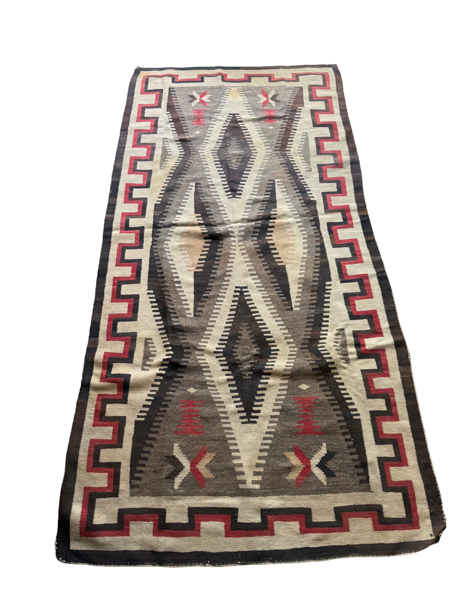 Vintage Navajo Kilim Native American Rug Runner (1 of 7)
