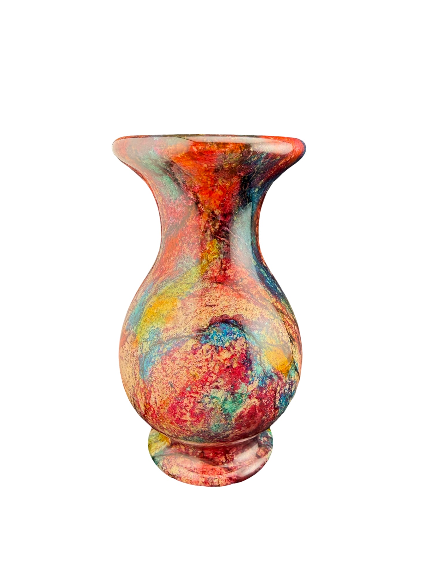 Natural Seven Colors Jade Vase (1 of 5)
