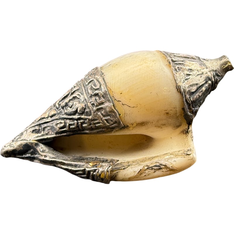 Antique Tibetan Conch Horn - 3