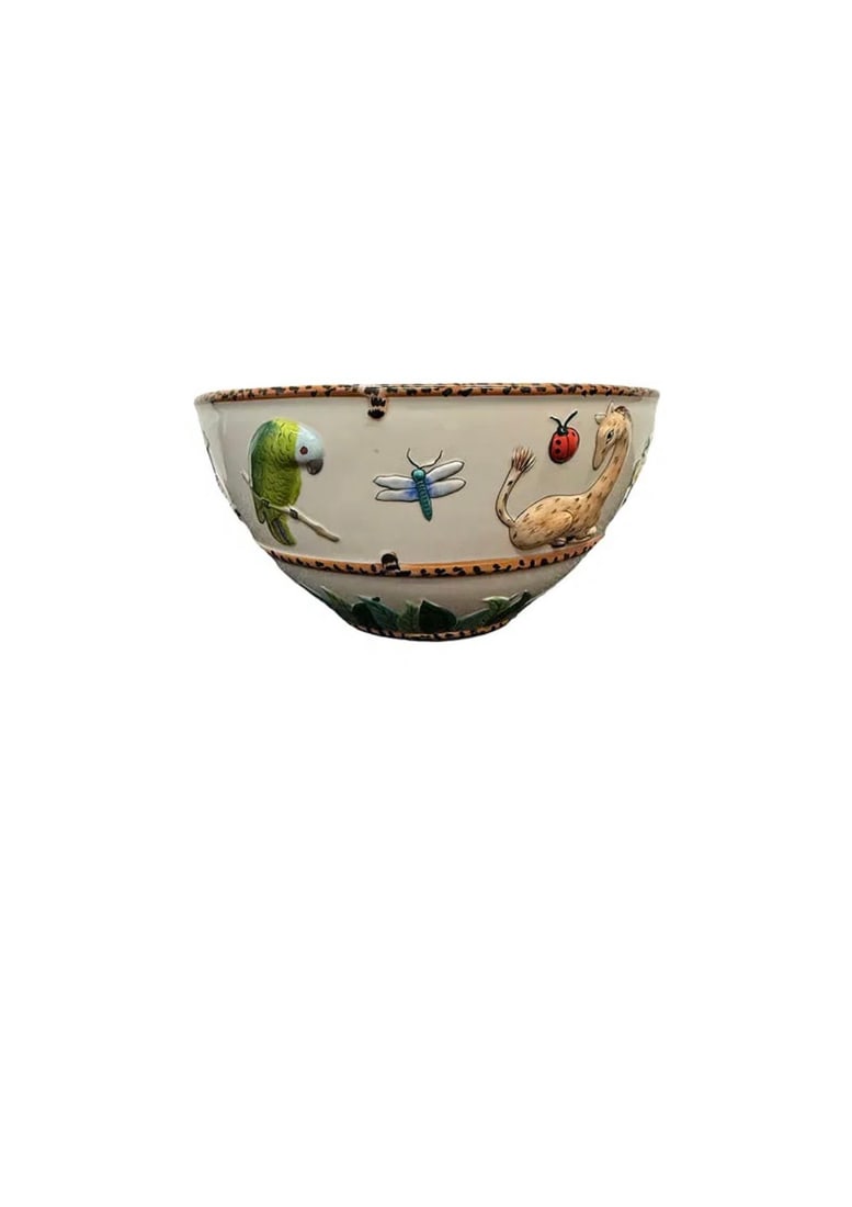 Lynn Chase "Jungle Jubilee" Porcelain Large Bowl (1 of 6)