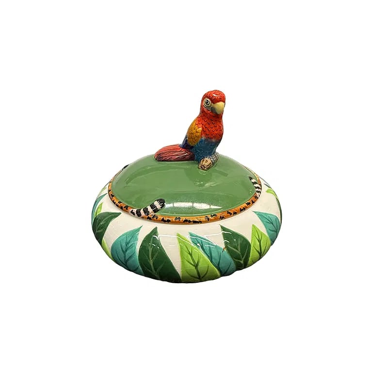 Lynn Chase "Jungle Jubilee" Parrot Tureen (1 of 4)
