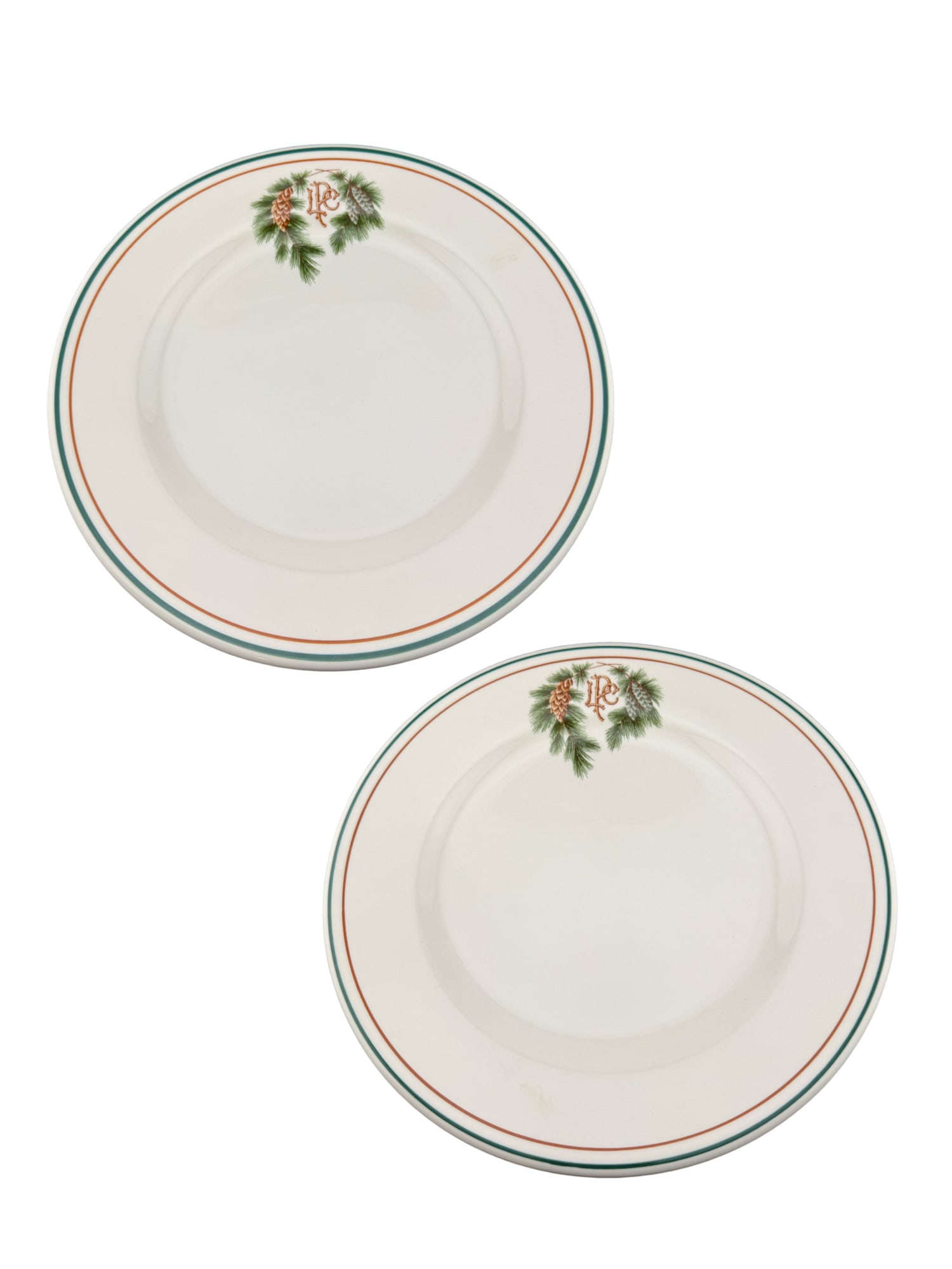 Syracuse China Lake Placid Club Dinner Plates - Set of 2 (1 of 4)