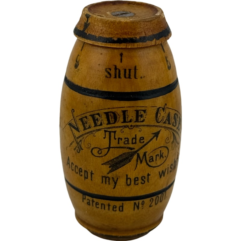 Rare Antique Wood Needle Case (1 of 4)